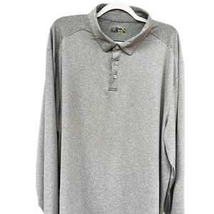 PGA Tour Men’s Motionflux 360 Long Sleeve Polo Shirt Men’s  XXL